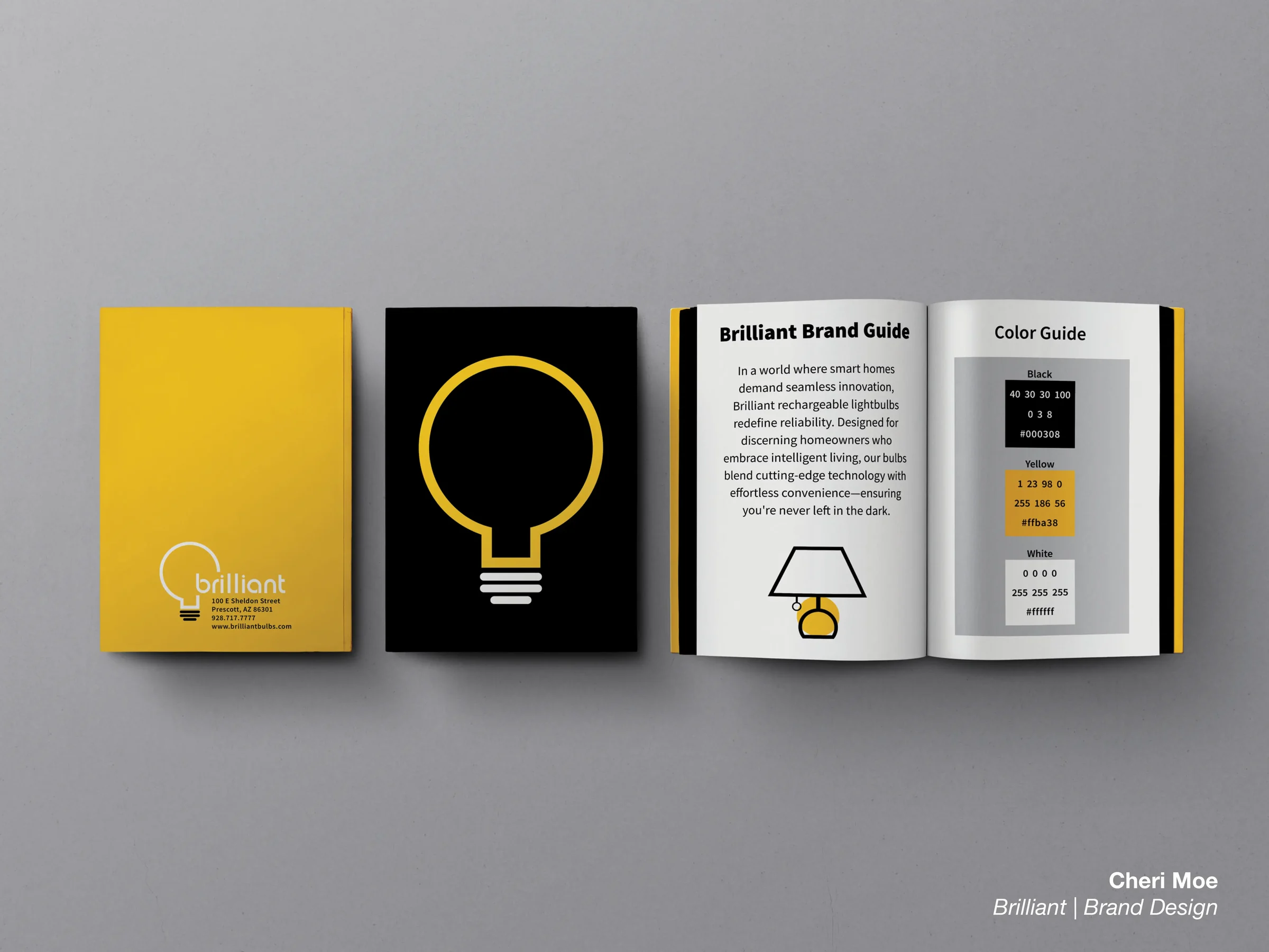 Brilliant brand guide and color guide by Cheri Moe.